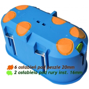 Puszka GK podwójna głęboka podP2x60D fi60 SIMET